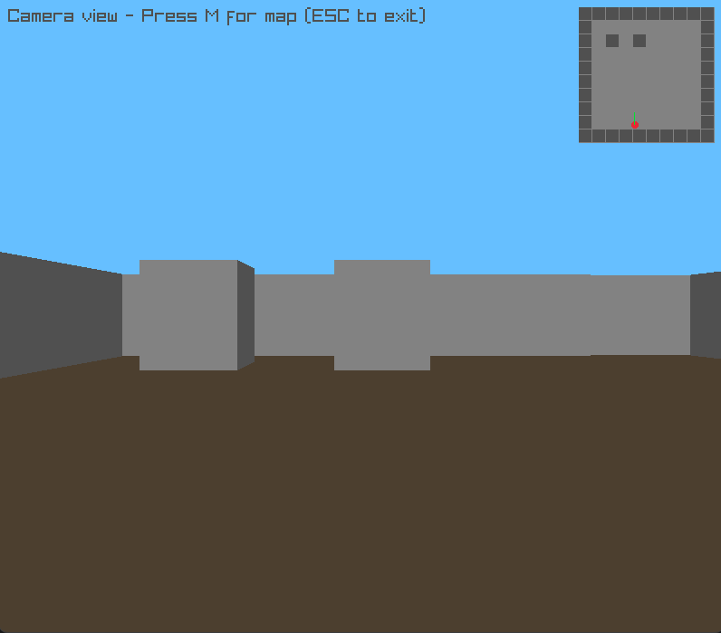 2D map editor to 3D maze view